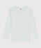 T-shirt a maniche lunghe in cotone blu AGLA