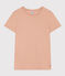 T-shirt LE DROIT girocollo in cotone Donna beige VINTAGE