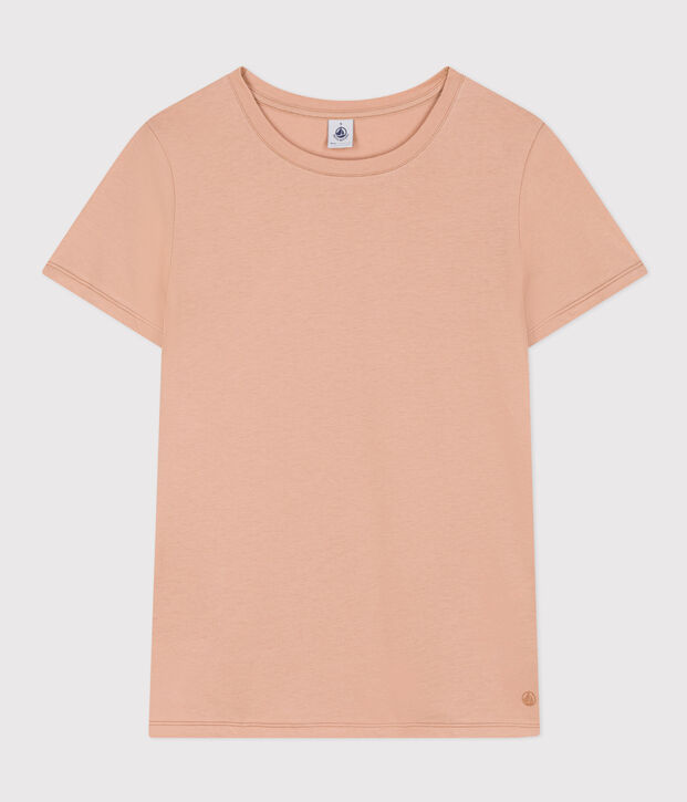 T-shirt LE DROIT girocollo in cotone Donna beige