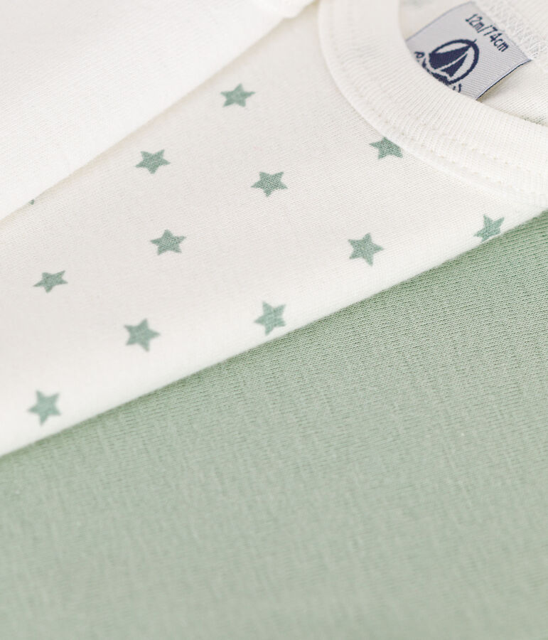 Confezione da 3 body beb&egrave; a maniche corte in cotone multicolore