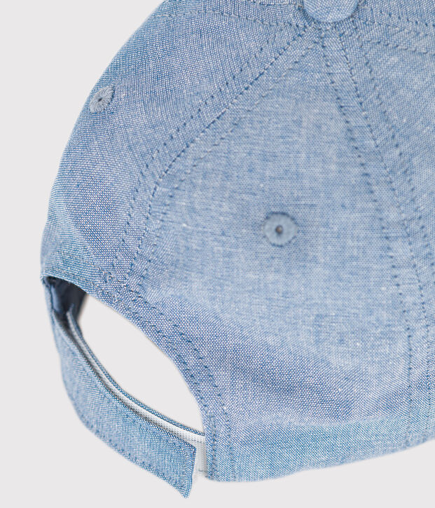 Cappellino in denim celeste bambino blu