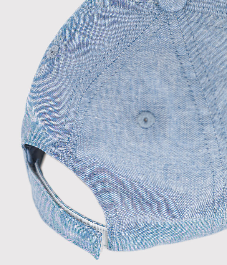 Cappellino in denim celeste bambino blu