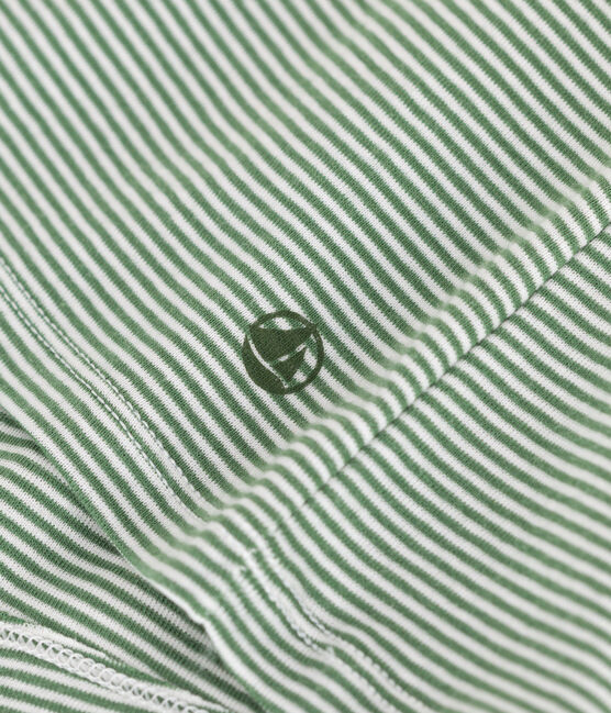 T-shirt L'Iconique in cotone a righe donna PALMERAIE/ MARSHMALLOW