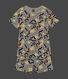 Pigiama shorts in stampa fosforescente di cotone bambino