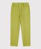 Pantaloni in cotone bambino verde MOSS