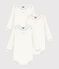 Set di body a maniche lunghe in cotone tinta unita neonato multicolore