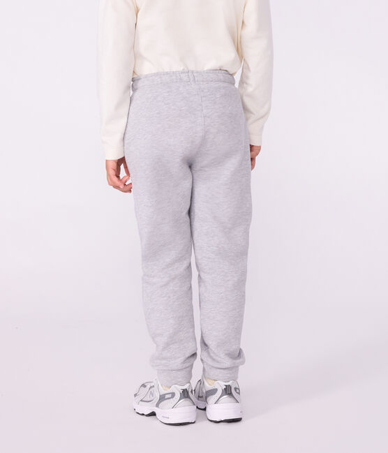 Joggers in cotone tinta unita bambino grigio FUMEE CHINE