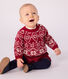 Maglione in misto lana e cotone fantasia neonato