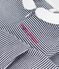 Pigiama in cotone con stampa a righe neonato blu/bianco