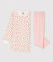 Camicia da notte bambina a fiori in cotone bianco MARSHMALLOW/bianco MULTICO