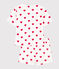 Pigiama donna corto in cotone bianco MARSHMALLOW/rosso TERKUIT
