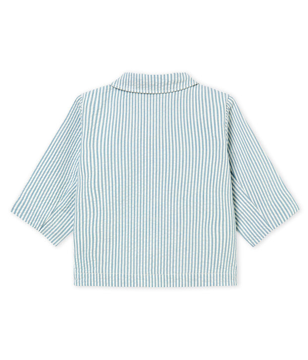 Giacca maschietto a righe blu/bianco