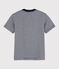 T-shirt maniche corte in cotone bambino blu SMOKING/bianco MARSHMALLOW