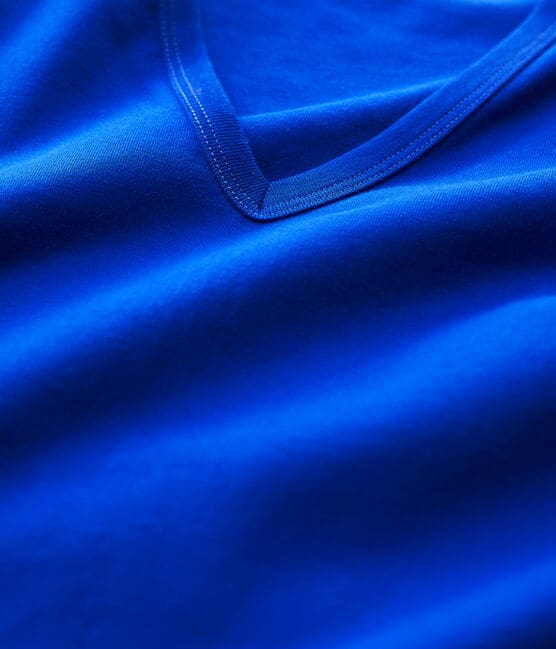T-shirt scollo a V iconica Donna blu SURF