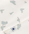 Pigiama in cotone con foche neonato bianco MARSHMALLOW/bianco MULTICO