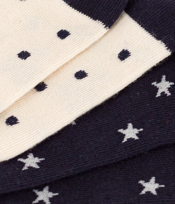Confezione da 2 paia di calzini stelle in jersey di cotone bambini variante 1