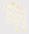 Pigiama stelle colorate bambino in cotone biologico bianco MARSHMALLOW/bianco MULTICO