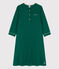 Camicia da notte bambina di cotone  verde EVERGREEN