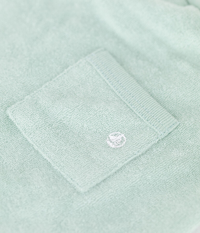 Shorts  beb&egrave; in spugna verde