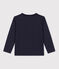 T-shirt bambino a maniche lunghe in cotone blu SMOKING
