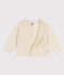 Cardigan in tricot di lana e nylon riciclato bebè  ecru AVALANCHE