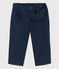 Pantaloni bebè in adorabile tessuto serge  blu SMOKING