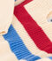 Maglione per neonati in maglia di cotone a righe bianco AVALANCHE/ MULTICO