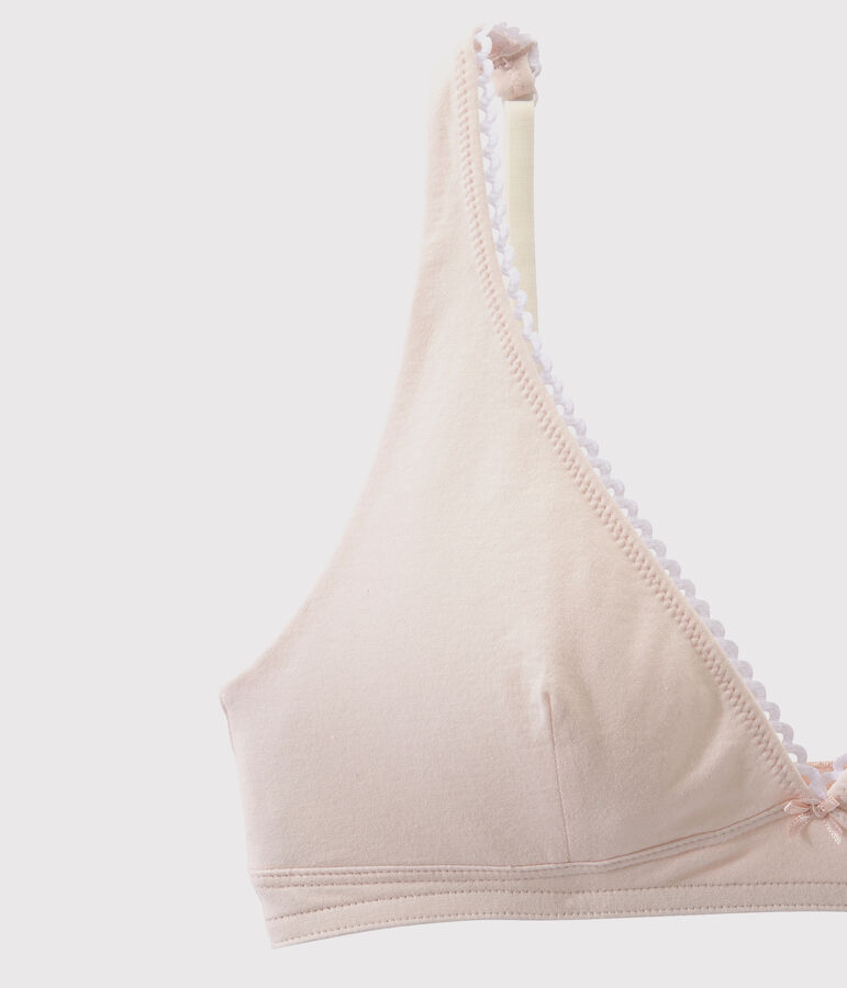 Reggiseno in cotone stretch Donna rosa FLEUR