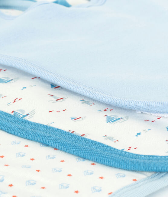 Pochette a sorpresa con 3 bavaglini bebè maschio variante 1