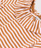 Blusa a maniche corte bebè in jersey fiammato a righe TOAST/ DOLL