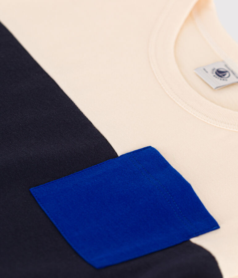 T-shirt bambino in jersey bianco AVALANCHE/ MULTICO