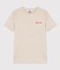 T-shirt girocollo serigrafia in cotone Donna
