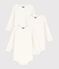 Set di body a maniche lunghe in cotone con stampa a cuoricini neonata multicolore