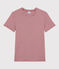 T-shirt girocollo iconica in cotone a righe Donna rosso SANGRIA/ MARSHMALLOW