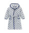 Vestaglia per bambino in pile stampato grigio SUBWAY/blu LOGO