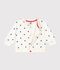 Giubbotto modello teddy in cotone con stampa a pois neonato blu/blu