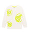 Felpa bambino - bambina bianco MARSHMALLOW/giallo EBLOUIS