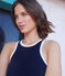 Canotta donna in spugna di cotone blu SMOKING