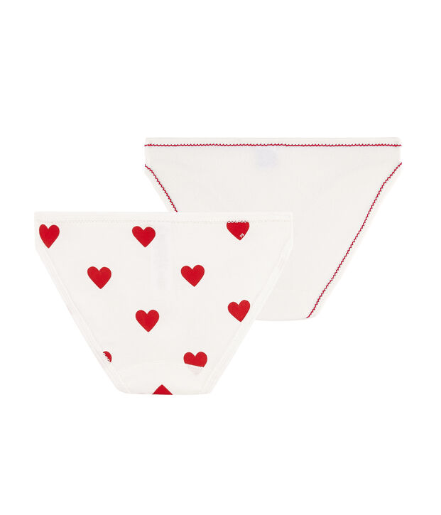 Confezione da 2 slip cuori donna multicolore