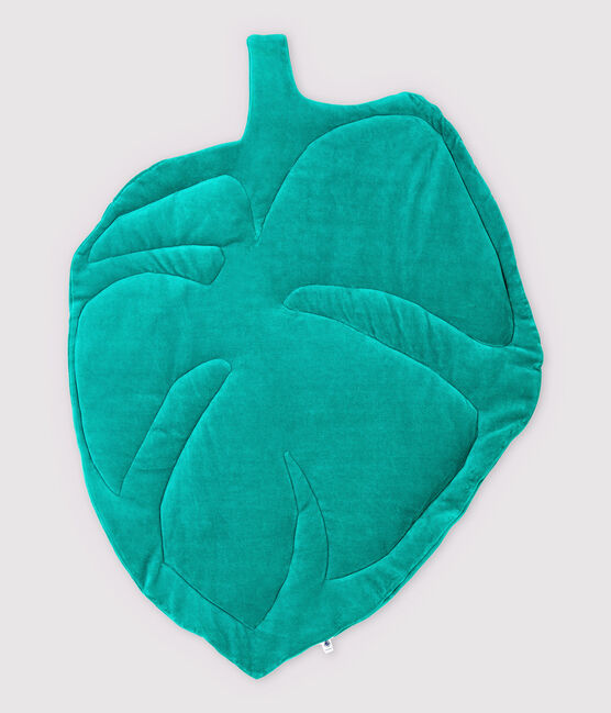 Cuscino da pavimento foglia gigante verde MOZAIK