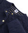 Cardigan in tubique bambina blu SMOKING/giallo OR