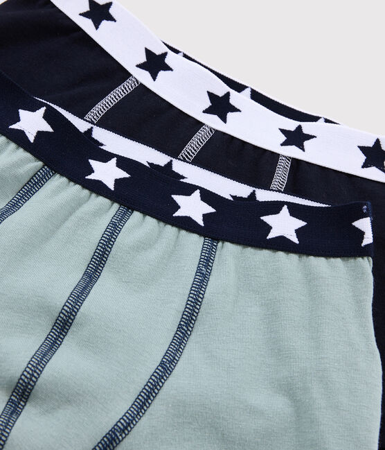 Confezione da 2 boxer bambino in cotone biologico e elastan variante 1