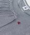 Pigiama corto in cotone a righe bambino blu SMOKING/bianco MARSHMALLOW