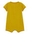 Tutina corta bambino in cotone/lino verde BAMBOO