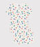 Pigiama short fantasia Parigi in cotone bambino bianco MARSHMALLOW/bianco MULTICO
