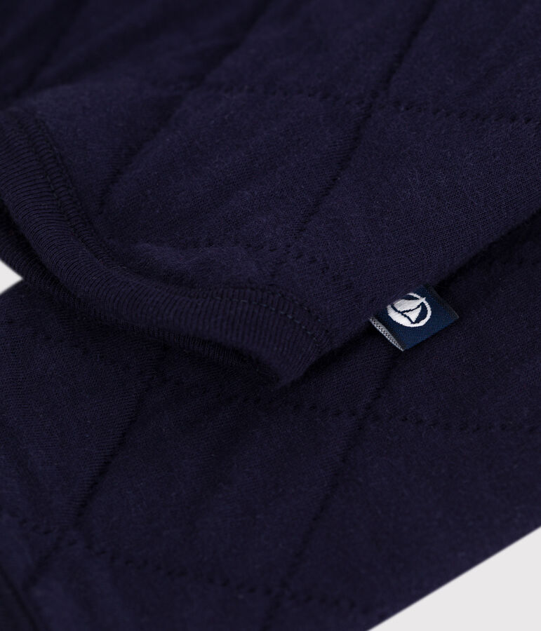 Cardigan in cotone tinta unita donna blu