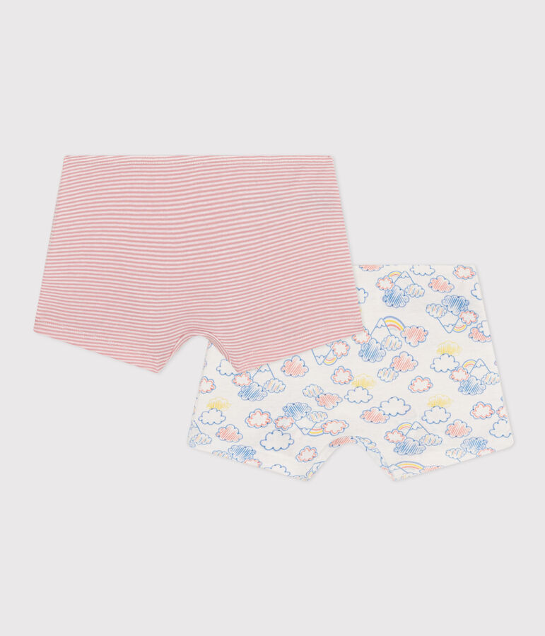Confezione di 2 shorty arcobaleno in cotone bambino variante 1