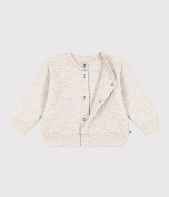 Letter jacket in tubique trapuntato per bebè beige MONTELIMAR CHINE