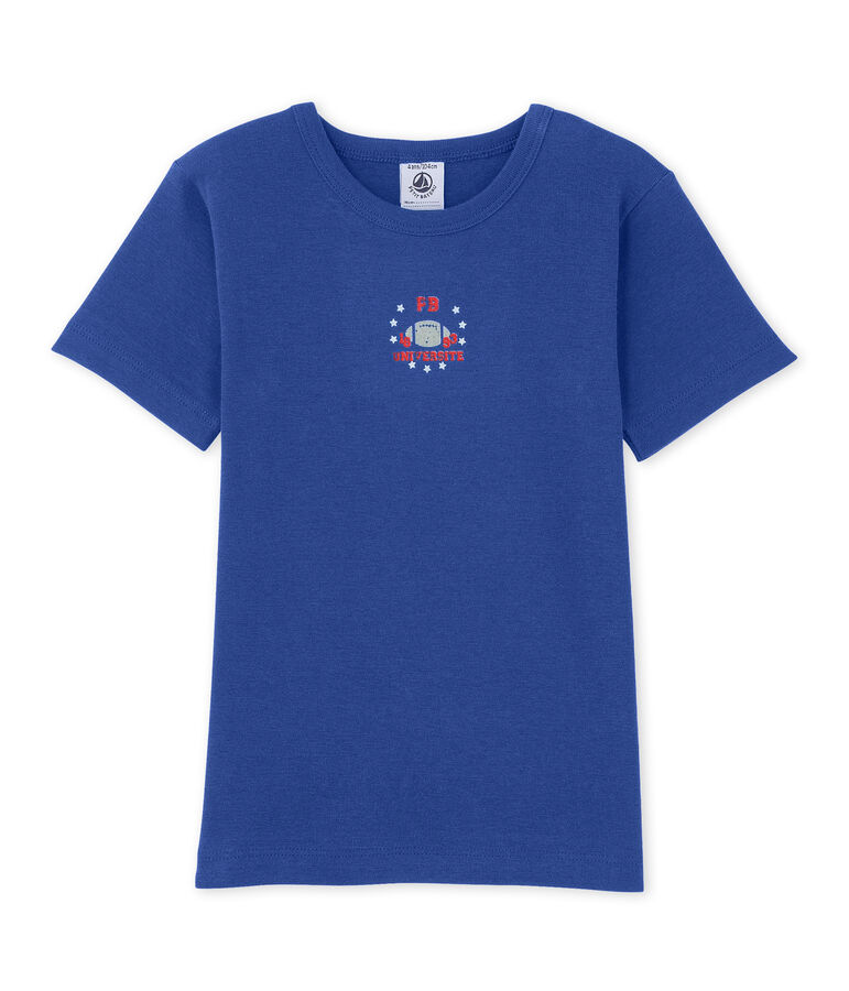 T-shirt bambino con motivo blu Peter