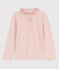 T-shirt maniche lunghe in cotone bambina rosa SALINE